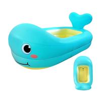 Aufblasbare Babybadewanne Im -Design - Rutschfeste Kinderbadewanne Aus Umweltfreundlichem PVC Für 1-3 Jahre | Platzsparende Reisewanne & Planschbecken Für Sensorische Entwicklung | 80x50x25cm