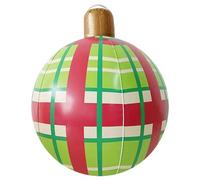 Aufblasbare Weihnachtskugeln - 60 cm große PVC-Weihnachtskugeln | Aufblasbare Weihnachtsdekoration für drinnen und draußen für Hof, Garten, Baum, Rasen, Zuhause, Parties und Feste