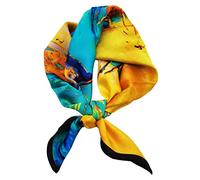 Aufeel Bufanda cuadrada pequeña de seda de morera 100% pura para mujer, pañuelo para la cabeza, pañuelo de seda, 21 x 21 pulgadas (barco)