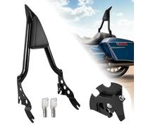 AUFER Respaldo trasero desmontable del pasajero compatible con Touring Road King Street Glide Electra Glide Road Glide FLHR FLHX FLHT FLTR 2009-2024