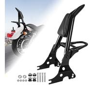 AUFER Respaldo trasero desmontable para motocicleta con portaequipajes y cierres de acoplamiento giratorios compatibles con Sportster XL 883 1200 2004-2023