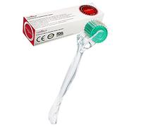 Aufgeld AG192 Titanio con forma de diamante 192 microagujas individuales (0.3 mm) Derma Roller cuidado de la piel para rostro, arrugas faciales, pérdida de cabello, estrías, microagujas agujas