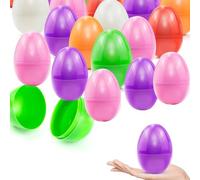 AUFIKR 6-Color 3.2" Huevos de Pascua tratados para el Relleno, Pascua Tema Partido Favor, Persiguiendo Huevos de Pascua, Relleno de Cesta, Precio de Aula (12)