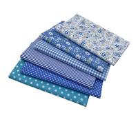 aufodara 6 piezas 50 x 80 cm tela artesanal tejidos tela algodón grande tela patchwork costura creativa telas por metro materiales para aficiones creativas hechas a mano (Azul)