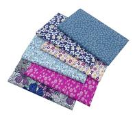 aufodara 6 piezas 50 x 80 cm tela artesanal tejidos tela algodón grande tela patchwork costura creativa telas por metro materiales para aficiones creativas hechas a mano (Colorido 02#)