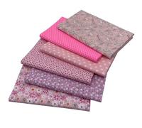 aufodara 6 piezas 50 x 80 cm tela artesanal tejidos tela algodón grande tela patchwork costura creativa telas por metro materiales para aficiones creativas hechas a mano (Rosa)