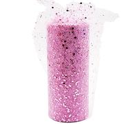 aufodara Tela de Tul con Lentejuelas 15 cm x 25 Yards Rollos de Tul para Decoración Boda Fiesta Cumpleaños, Lazos Silla, Envoltura de Regalos Manualidades DIY, Faldones de Mesa (Rosa)
