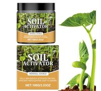 Aufquwk Activador Pro Suelo para Plantas | Descompactador De Tierra 100 g - Fertilizante Rico en Nutrientes para Huerto Tomate Césped Jardín Hortalizas Bancal Elevado