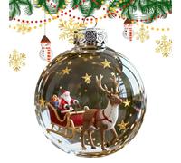 Aufquwk Bolas De Navidad | Colgantes Transparentes para Festividades,Bolas Colgables | para Hogar Cena Escuela Centro De Compras Boda Cumpleaños Reunión De La Familia Celebración del Invierno