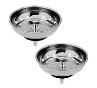 Aufquwk Colador para Fregadero,2 Piezas Recogeobjetos De Desagüe con 32 Agujeros | Cesto Tapón para Fregadero del Hogar - para Cocina Bano Ducha Hogar