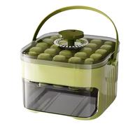 Aufquwk Easy Press Ice Maker, Molde de hielo,Bin de hielo para congelador con tapa extraíble - Portátil con mango, fácil liberación sin táctil y escalofriante fabricante de cubos para cóctel, whisky,