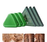 Aufquwk Jabón Champú - 3 Piezas Champú Triángulo - Barra Control Verde Para Cuidado Diario Cuero Cabelludo Todos Tipos Cabello Viaje Baño