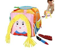 Aufquwk Ocupada,Desarrollo De Habilidades Motoras Finas,Juguetes de Cremallera Botón y Cordones - para Aprendizaje Juego Cumpleaños Guardería Hogar Niños y Niñas