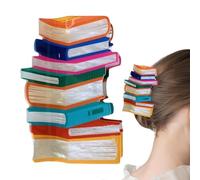 Aufquwk pinzas para el cabello escolares, pinzas para libros,Garra de única para estantería - Accesorios para el cabello para profesores, pinza de cocodrilo a la moda para cabello grueso