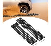 Aufun 2 unidades de ayuda para el arranque del coche, 100 x 21 cm, placas de arena todoterreno, ayuda de tracción para arena, nieve, hielo, barro, tracción, alfombrilla de tracción con bolsa para