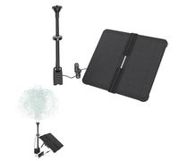 Aufun 20W DIY Solar Springbrunnen Fuente Solar Bomba con 6 Estilos de Fuente Bomba de Estanque Solar para jardín, baño de Aves, Estanque, Recipiente de Pescado