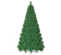 Aufun Árbol de Navidad Artificial 240cm Arbol de Navidad Artificial Deco Christmas Tree Agujas de Pino Verde con Efecto Nieve con Soporte de Metal Decoración navideña