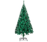 Aufun Árbol de Navidad Artificial 240cm Artificial Christmas Tree Deco Abeto Verde PVC con Soporte de Metal Decoración navideña
