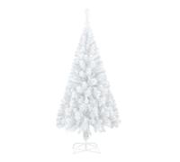 Aufun Artificial Christmas Tree 240cm Artificial Christmas Tree Deco Árbol de Navidad PVC Blanco con Soporte de Metal Decoración navideña Decoración navideña