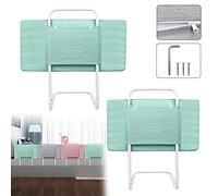 Aufun - Barandilla protectora de cama para niños, altura ajustable, protección lateral anticaídas para cama, 5 orificios de ajuste, 60 cm, color verde mar