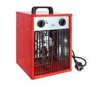 Aufun Calefactor eléctrico de 3 kW, 220 V, profesional, industrial, con 4 niveles de calor, protección contra sobrecarga, ideal para uso en interiores y exteriores (3 KW)