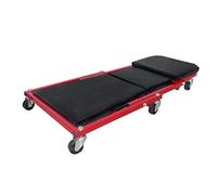 Aufun Camilla de Taller mecánico Convertible en Asiento o Taburete de Trabajo con Soporte y Rollo de 360 °, 92 x 44 x 12 cm cargable hasta 150 kg