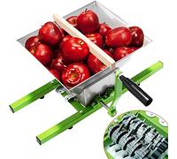Aufun Molino de Frutas 7L de Acero Inoxidable Molino de Uvas Molino de Pulpa Prensa de Frutas con manivela (Molino de Frutas, 7L)
