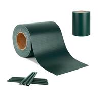 Aufun Valla de protección visual de PVC, 65 m x 19 cm, incluye 30 clips de fijación, protección visual, valla de jardín, protección visual, lámina para valla de jardín (verde)
