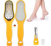 Augcomre Callus Remover Foot Files Hard Skin Removedor de callos Limas para el cuidado de los pies Pedicure Care Set (amarillo)