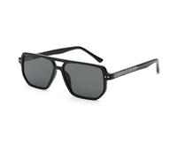 AUGEN Gafas de sol cuadradas de gran tamaño para hombres y mujeres, tonos de moda atrevidos con protección UV400, marco ligero de policarbonato + CP (M257), C1, 55MM