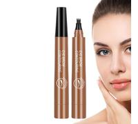 Augenbrauen-Stift - Wasserfester Augenbrauenstift Mit 4 Gabelspitzen - Augenbrauenstift, Langlebiger Flüssiger Auugenbrauenstift, Augen-Make-up Für Frauen Und Mädchen
