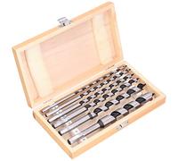 Auger Drill Bit Set 6 Pcs | High Carbon Steel Woodworking Bits for Electric Hand Drill | 6-20mm Single Flute Design for Fast Tidy Wood Boring/Carpentry/DIY Projects