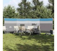 Augerlite Paravientos para camping, gris y naranja, 510 unidades, impermeable, plegable y estable, con piquetas de metal, fácil de transportar para exteriores, playa, camping, terraza y vacaciones