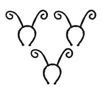 Augesak 3 Piezas Diademas de Antena de Mariposa, Cinta para el Pelo de Hormigas, Tocado de Antenas de Mariposa Abeja, Disfraz de Antenas Accesorios Carnaval para Disfraz Fiesta Cosplay