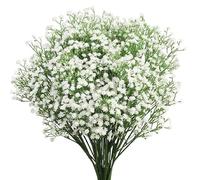 Augesak 6 pezzi di gypsophila artificiale, Fiori decorativi finti, gypsophila artificiale, Fiori artificiali in plastica per matrimoni, decorazioni per la casa