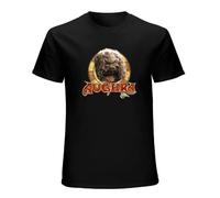 Aughra Circle 80S Movie Men's T-Shirt Unisex Black Cotton Hip Hop Print tee Shirts L
