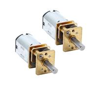 Augiimor 2 unids DC 6V 250RPM Reducción de velocidad Motor N20 3mm Eje Mini Metal Gearwheel Gear Motor con Full Metal Gearbox Micro Motor