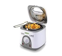 Augosma Mini freidora de aceite | 850-950 W L Capacidad: 1 L Ventana de visualización l Cesta de fritura de acero inoxidable l Temperatura ajustable l Aislamiento térmico l Revestimiento de goma