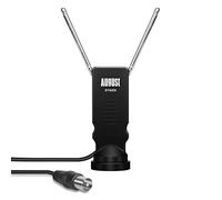 August DTA220 Antena TV Interior TDT Portatil Digital HD Potente, DVB-T2 UHF Alta Ganancia Telescopica Autocaravana Cable 2m