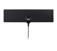 August DTA420 Antena TV Interior TDT Digital Portatil HD Potente, Ventana España Portugal DVB-T / T2 UHF VHF Alta Ganancia Pequeña Casa Caravana Furgoneta Camión Cable 3 Metros - Negro