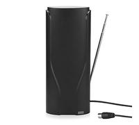 August DTA600 Antena TV Interior Potente TDT, Portatil 360 4K 1080p HD - España Portugal UHF VHF Digital DVB-T / T2 Autocaravana Furgoneta Caravana Camion Camper Omnidireccional 5 Metros - Negro