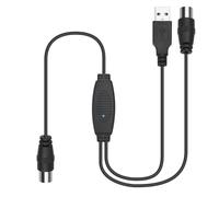 August DTB115B Amplificador de Señal TV - Alimentado por USB, Ganancia de 20dB para Antenas Coaxiales Digitales, Mejora la Recepción en Casa o Caravana para TV HD, TDT, DVB-T, DVB-T2