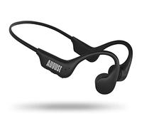 August EP400 Auriculares Conduccion Osea Bluetooth 5.3 inalambricos con micrófono Tarjeta SD Memoria Interna 16GB IP68 Waterproof Impermeable, Ultraligero por Deporte Running Ciclismo - Negro
