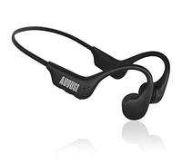 August EP400 Auriculares de Conducción Ósea Bluetooth 5.3, MP3 16 GB, IP68 | Auriculares Deportivos Open Ear IP68 Resistentes al Agua y Sudor, Micrófono, Manos Libres, 25 g para Running, Ciclismo y Gym