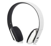August EP636 - Auriculares Bluetooth de Diadema Casco Inalámbrico NFC con Micrófono Manos Libres para Teléfonos, Tabletas y Ordenadores, Color Blanco