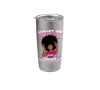 August Girl Living My Best Life Womens Funny Birthday Vaso térmico de acero inoxidable de doble pared