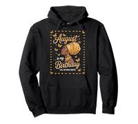 August Is My Birthday Afro Queen Mariposas Mamá Mujeres Hombres Sudadera con Capucha