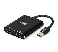 August VGB500 Transmisor Capturador HDMI - USB 3,0 Full HD 1080p 60fps - Capturador, Grabador y Transmisor Compatible con PS4, PS5, Xbox One y Switch para PC, Mac & Linux