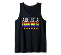 Augusta Georgia Pride Gay Lesbianas Queer LGBT Rainbow Flag Camiseta sin Mangas