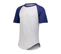 Augusta Sportswear Manga Corta Jersey de béisbol, Hombre, 423, Athletic Heather/Royal, 3XL